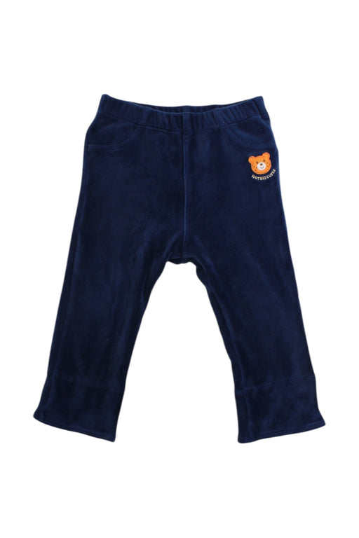 A Navy Casual Pants from Hot Biscuits Mikihouse in size 18-24M for girl. (Front View)