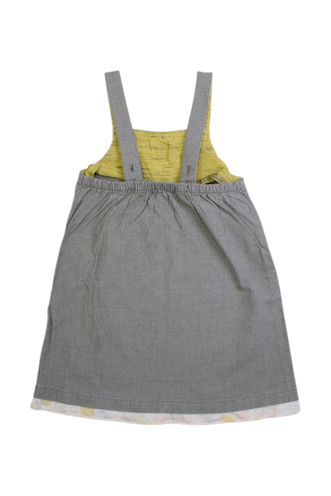 A Grey Sleeveless Dresses from Moulin Roty in size 3T for girl. (Back View)
