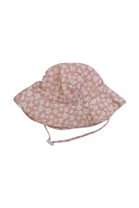 A Pink Sun Hats from Acorn in size 0-3M for girl. (Back View)