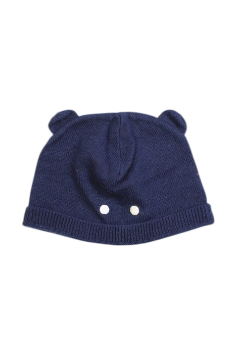 A Navy Winter Hats from Petit Bateau in size O/S for boy. (Front View)
