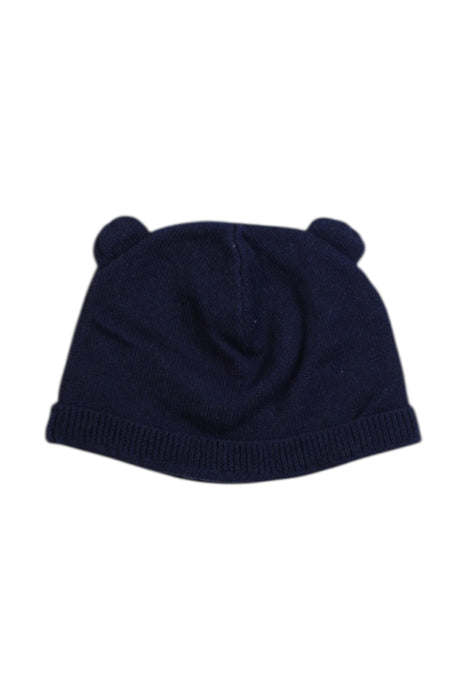 A Navy Winter Hats from Petit Bateau in size O/S for boy. (Back View)
