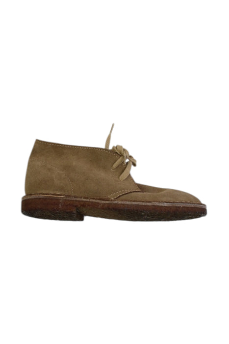 A Brown Booties from Crewcuts in size 7Y for boy. (Front View)