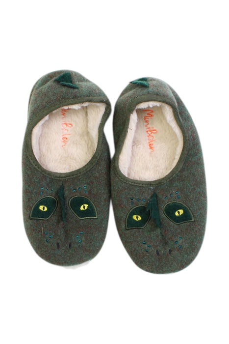 A Brown Slippers from Boden in size 7Y for boy. (Back View)