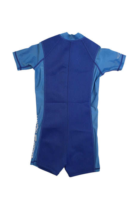 A Blue Wetsuits from Cressi Swim in size 7Y for boy. (Back View)