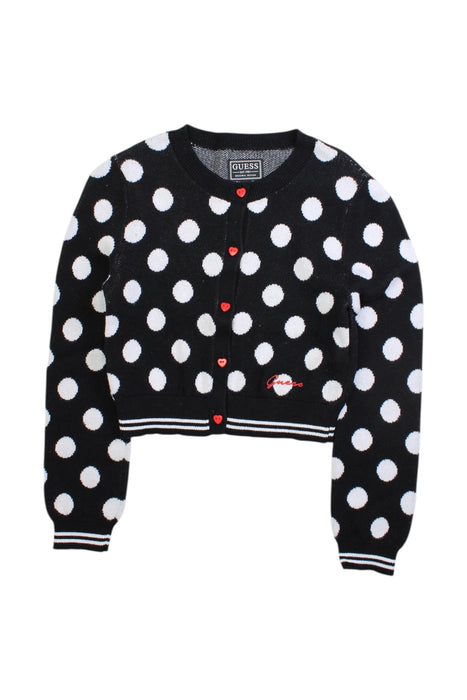 A Black Cardigans from Guess in size 5T for girl. (Front View)