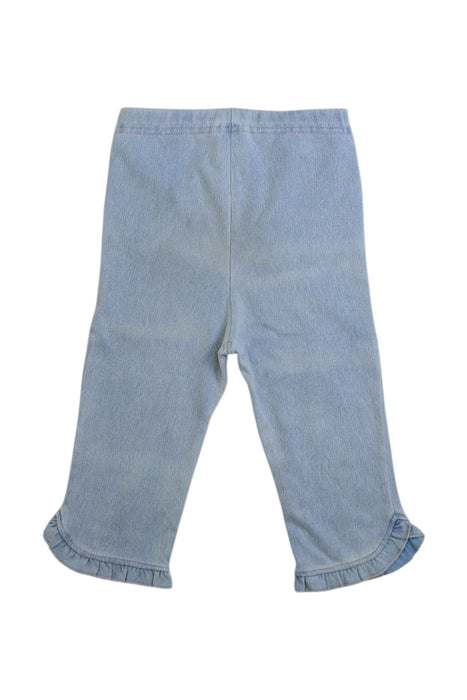 A Blue Jeggings from Petit Main in size 6T for girl. (Back View)