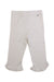 A Ivory Leggings from Petit Main in size 6T for girl. (Front View)