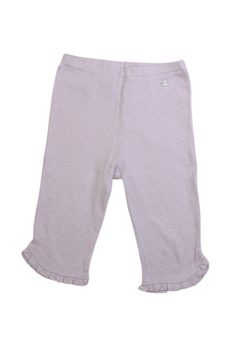 A Grey Leggings from Petit Main in size 6T for girl. (Front View)