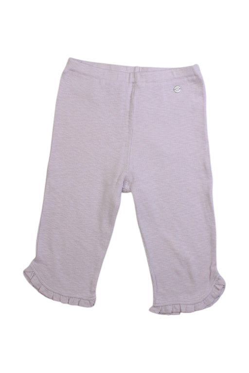A Grey Leggings from Petit Main in size 6T for girl. (Front View)