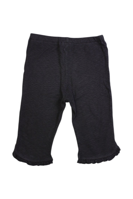 A Black Leggings from Petit Main in size 6T for girl. (Back View)