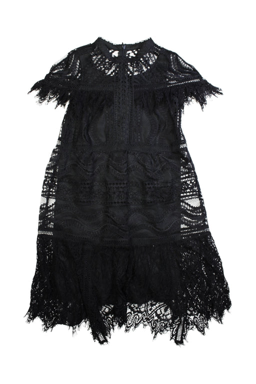 A Black Short Sleeve Dresses from Snidel Girl in size 7Y for girl. (Front View)