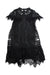 A Black Short Sleeve Dresses from Snidel Girl in size 7Y for girl. (Front View)