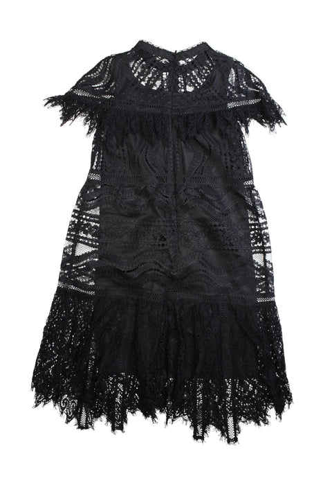 A Black Short Sleeve Dresses from Snidel Girl in size 7Y for girl. (Back View)