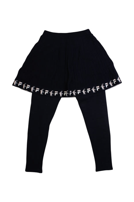 A Black Leggings from Fila in size 10Y for girl. (Back View)