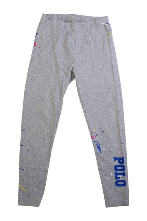 A Grey Sweatpants from Polo Ralph Lauren in size 8Y for girl. (Front View)