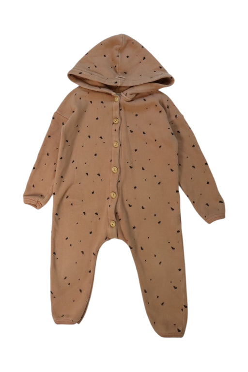 A Peach Onesies from Buho in size 12-18M for neutral. (Front View)