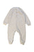 A White Onesies from Piupiuchick in size 18-24M for neutral. (Back View)