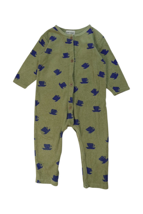 A Green Onesies from Bobo Choses in size 12-18M for boy. (Front View)