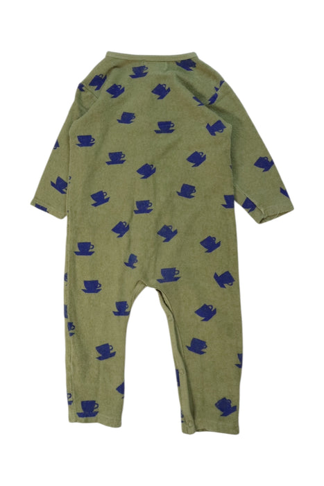 A Green Onesies from Bobo Choses in size 12-18M for boy. (Back View)