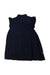 A Navy Sleeveless Dresses from As Know As Ponpoko in size 5T for girl. (Back View)