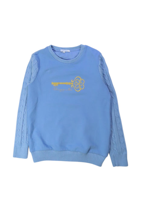 A Blue Crewneck Sweatshirts from Nicholas & Bears in size 8Y for girl. (Front View)