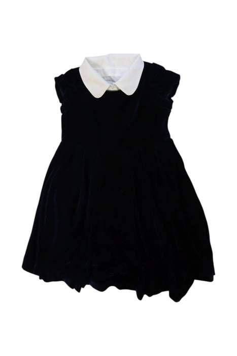 A Black Sleeveless Dresses from As Know As Ponpoko in size 5T for girl. (Front View)