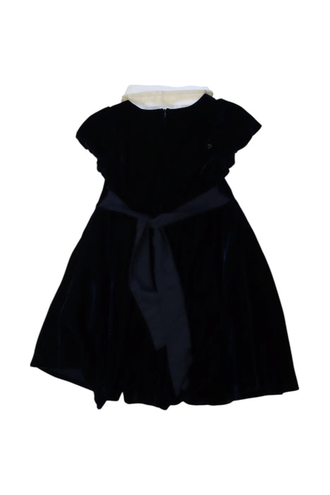A Black Sleeveless Dresses from As Know As Ponpoko in size 5T for girl. (Back View)