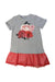 A Grey Short Sleeve Dresses from I Pinco Pallino in size 5T for girl. (Front View)