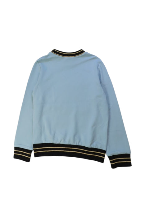 A Blue Crewneck Sweatshirts from I Pinco Pallino in size 5T for girl. (Back View)