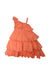 A Peach Sleeveless Dresses from Monsoon in size 7Y for girl. (Front View)