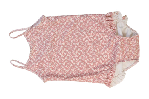 A Pink Sleeveless Rompers from Petit Bateau in size 3T for girl. (Front View)