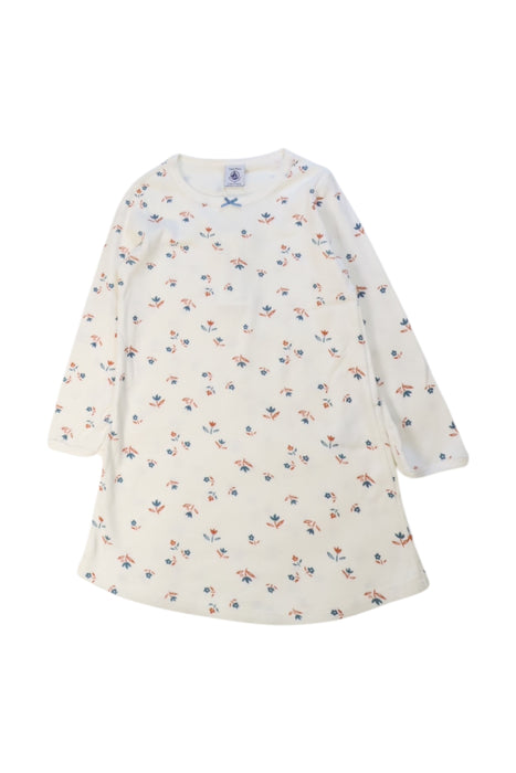 A Beige Long Sleeve Dresses from Petit Bateau in size 3T for girl. (Front View)