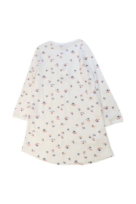 A Beige Long Sleeve Dresses from Petit Bateau in size 3T for girl. (Back View)