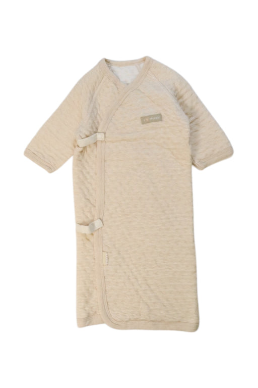 A Beige Sleepsacs from Natures Purest in size 0-3M for neutral. (Front View)