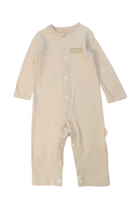A Beige Onesies from Natures Purest in size 3-6M for neutral. (Front View)