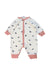 A White Onesies from Petit Bateau in size 0-3M for neutral. (Front View)