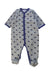 A Grey Onesies from Petit Bateau in size 3-6M for boy. (Front View)