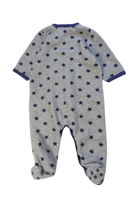 A Grey Onesies from Petit Bateau in size 3-6M for boy. (Back View)