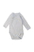 A Grey Long Sleeve Bodysuits from Petit Bateau in size 3-6M for neutral. (Front View)