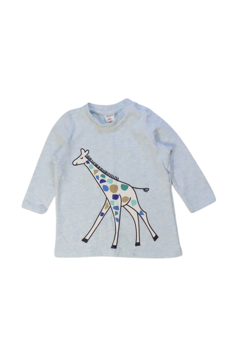 A Blue Long Sleeve Tops from Seed in size 3-6M for boy. (Front View)