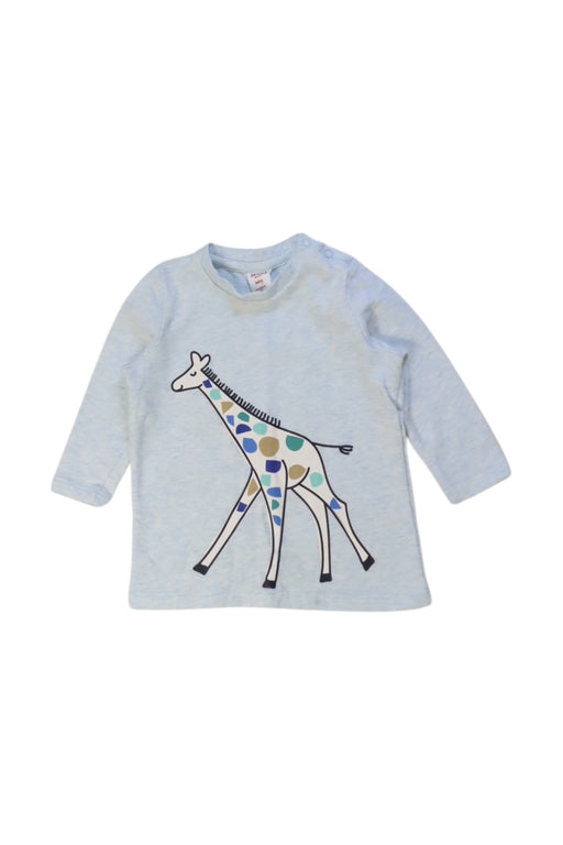 A Blue Long Sleeve Tops from Seed in size 3-6M for boy. (Front View)