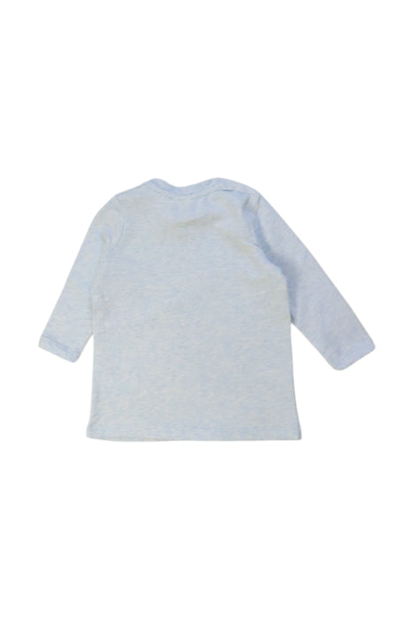 A Blue Long Sleeve Tops from Seed in size 3-6M for boy. (Back View)