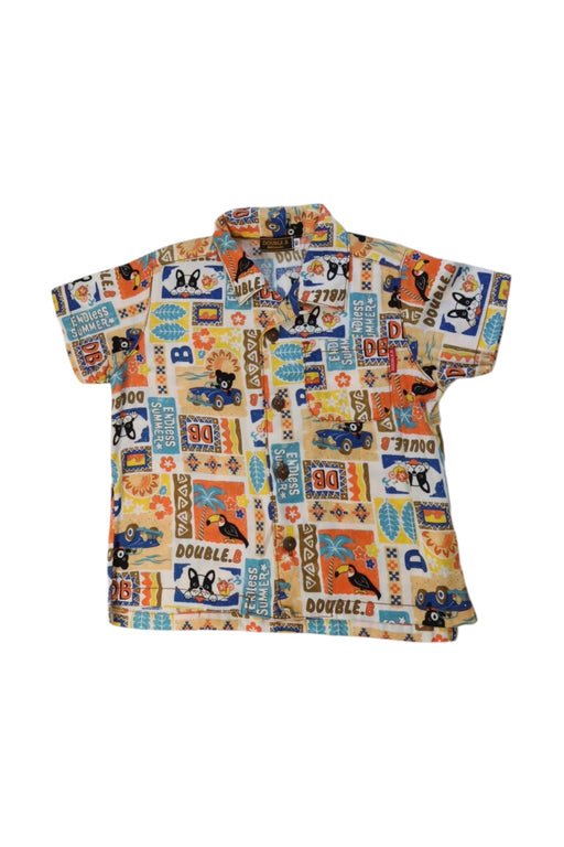 A Multicolour Short Sleeve Shirts from Double B Mikihouse in size 3-6M for boy. (Front View)