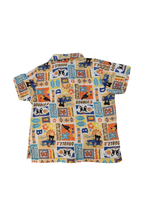 A Multicolour Short Sleeve Shirts from Double B Mikihouse in size 3-6M for boy. (Back View)