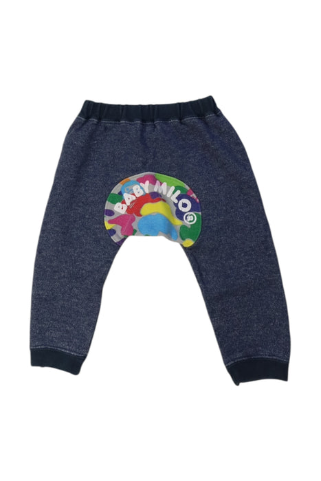 A Navy Sweatpants from BAPE KIDS in size 12-18M for boy. (Back View)