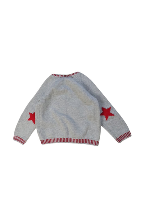 A Grey Crewneck Sweatshirts from The Little White Company in size 6-12M for boy. (Back View)