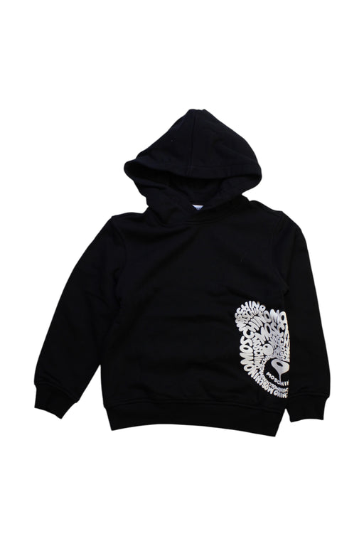 A Black Hooded Sweatshirts from Moschino in size 5T for boy. (Front View)