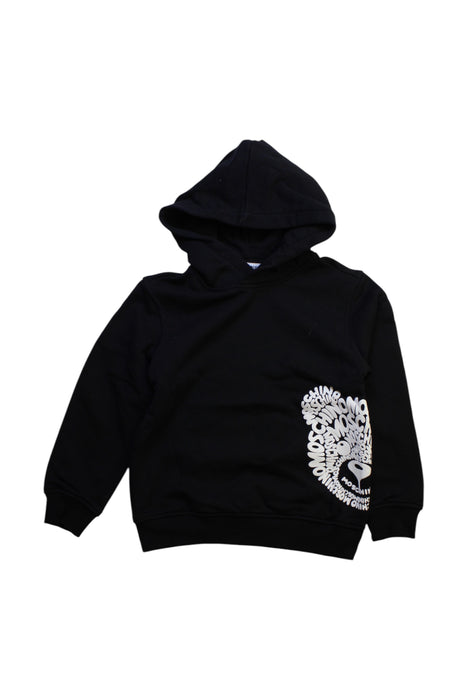 A Black Hooded Sweatshirts from Moschino in size 5T for boy. (Front View)