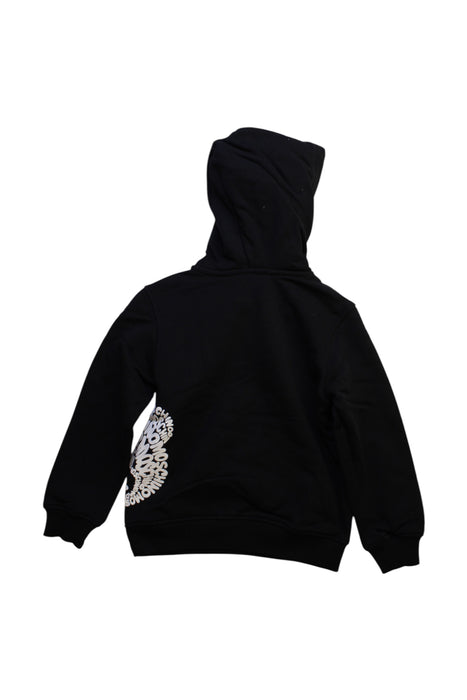 A Black Hooded Sweatshirts from Moschino in size 5T for boy. (Back View)