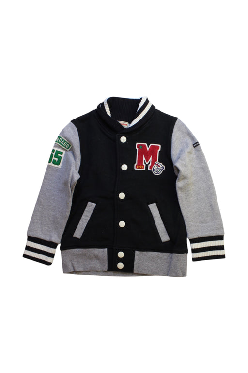 A Black Lightweight Jackets from Miki House in size 4T for boy. (Front View)